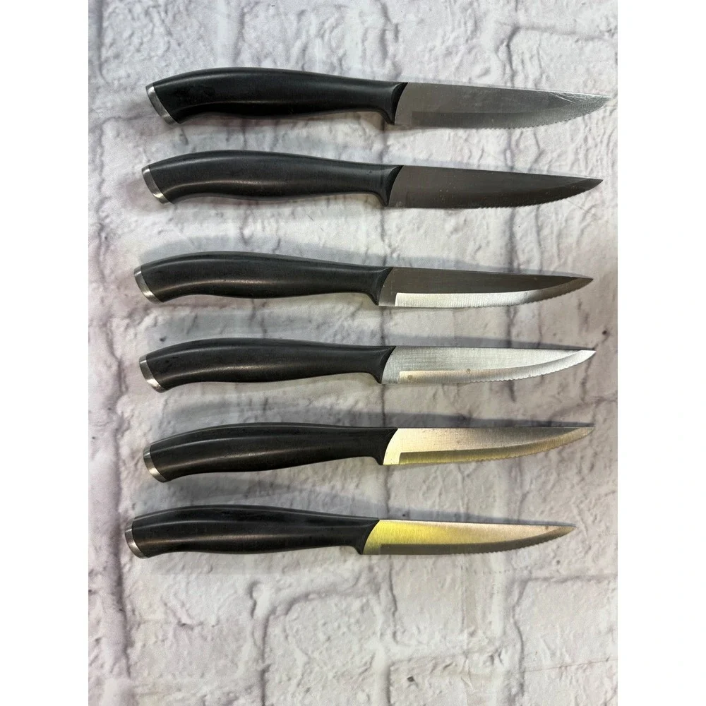 Henckels Assure Knife Block Set 12 Piece Black Excellent Stainless Steel